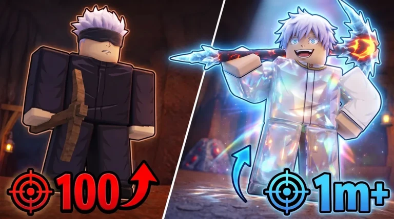 Official My Anime Mine promotional comparison of a dark-haired miner and a white-haired miner with pickaxes
